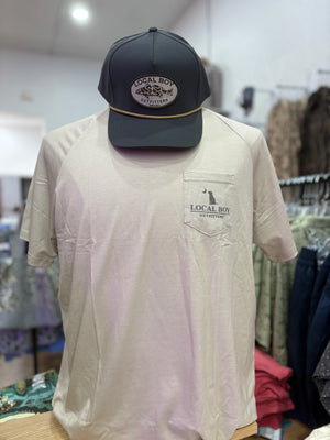 Local Boy Graphic Short Sleeve Heather Blend Crew - Vintage Sphere
