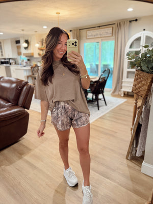 Birdie Swift Shorts in Dark Camo