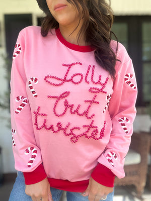 Jolly But Twisted Beaded Top