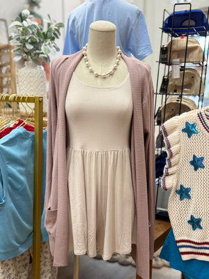 Jolene Knit Cardigan - Mauve
