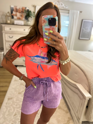 Neon Sailfish Comfort Colors Tee