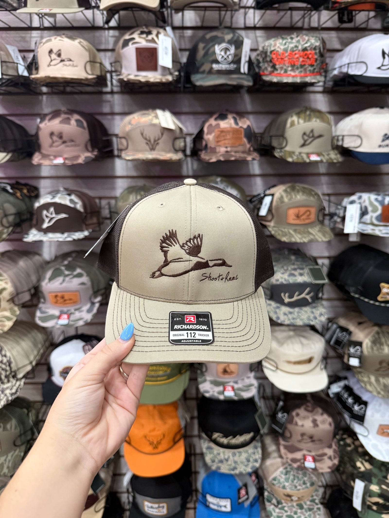 Shoot & Reel Mallard Outline Hat - Brown/Tan