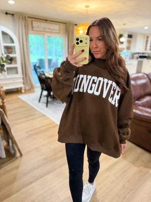 Whiskey/Hungover Reversible Mock Neck
