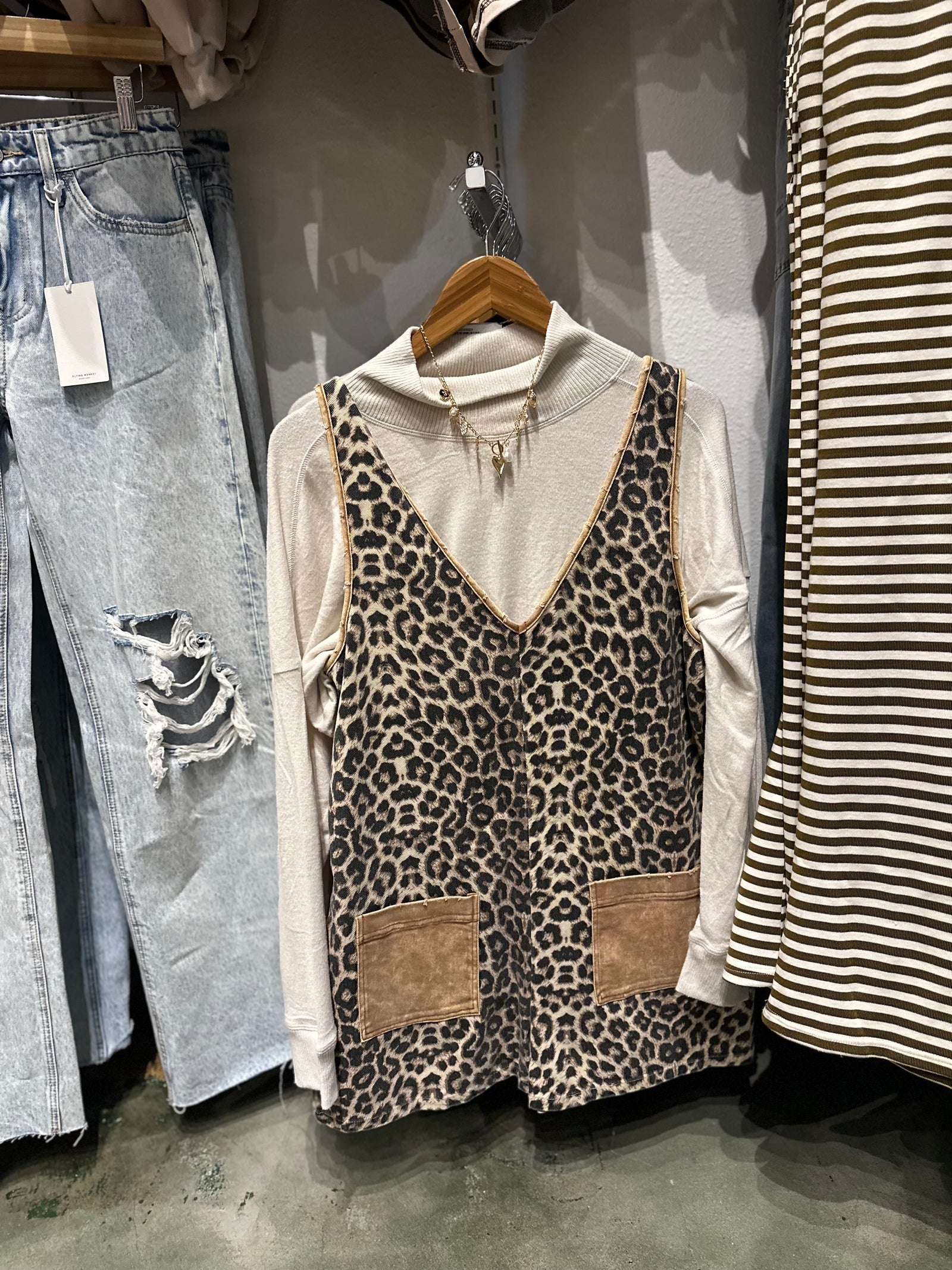 Renea Leopard Sleeveless Romper