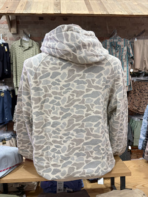 Burlebo Vintage Washed Fleece Hoodie - Classic Deer Camo