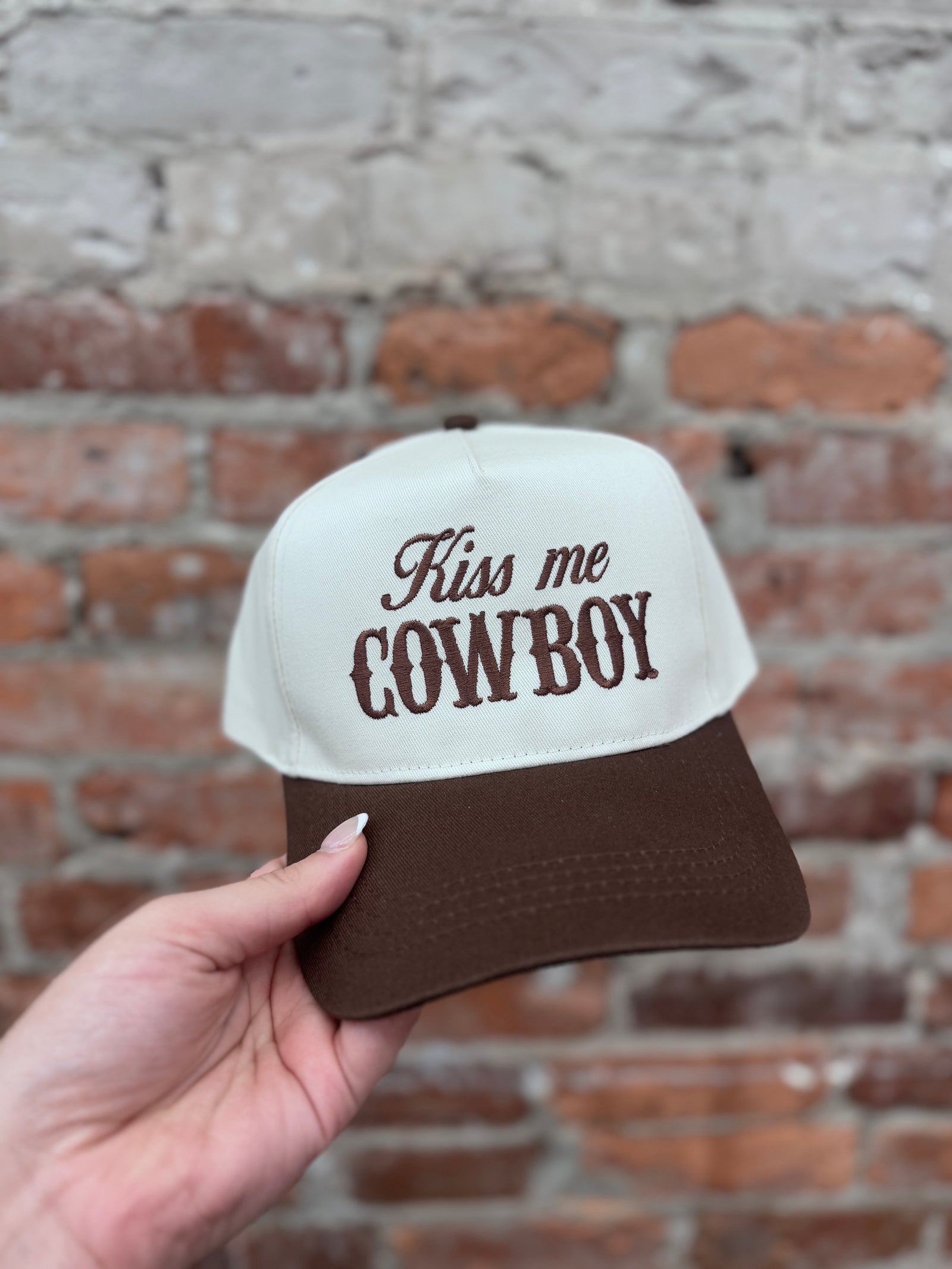 Kiss Me Cowboy Trucker Hat