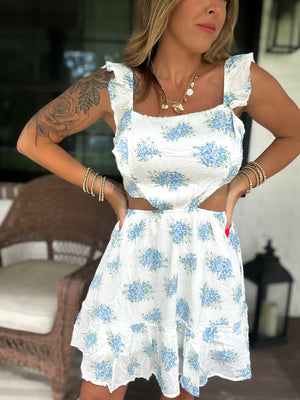 Piece Of My Heart Tie Mini Dress