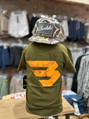Youth Burlebo Deer Flying B Logo Tee