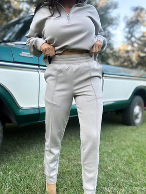 DOORBUSTER - Britt Half Zip Pullover - Ash Mocha