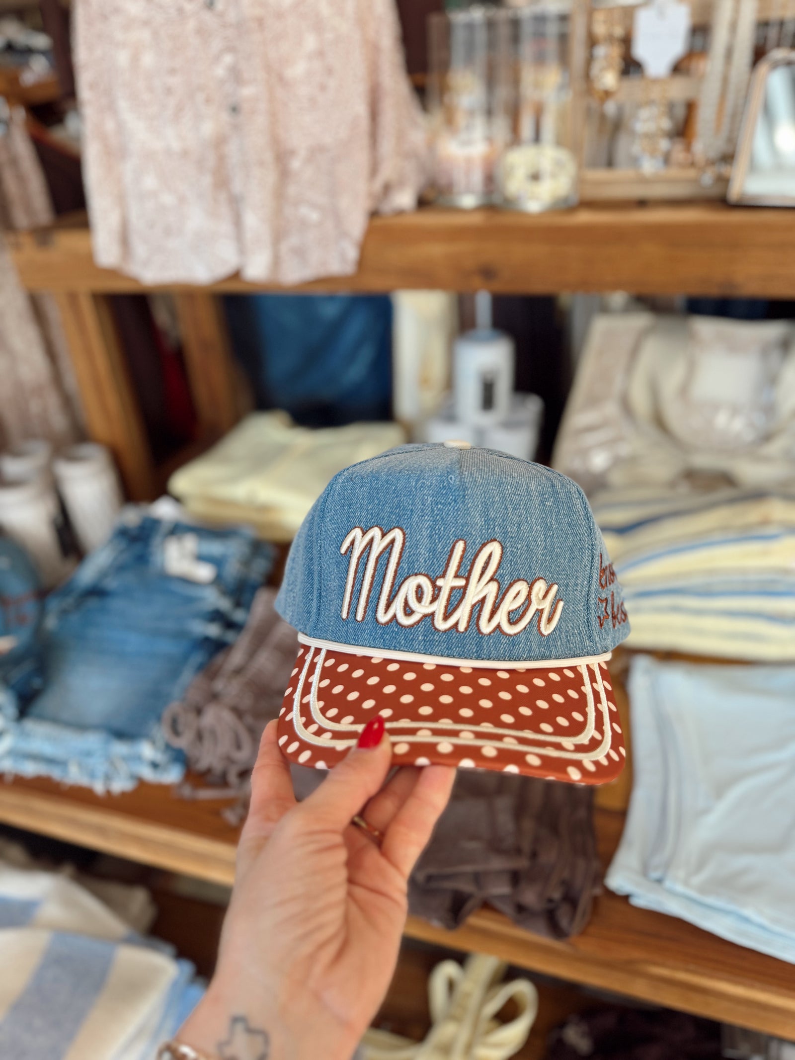 Denim Mother Trucker Hat