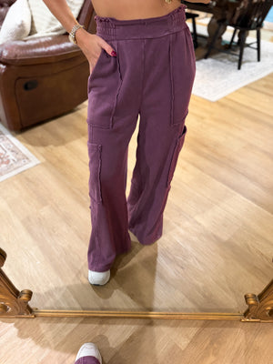 Anna Dark Cherry Lounge Pants