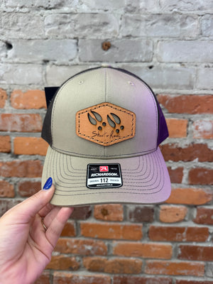 Shoot & Reel Khaki/Coffee Deer Track Hat