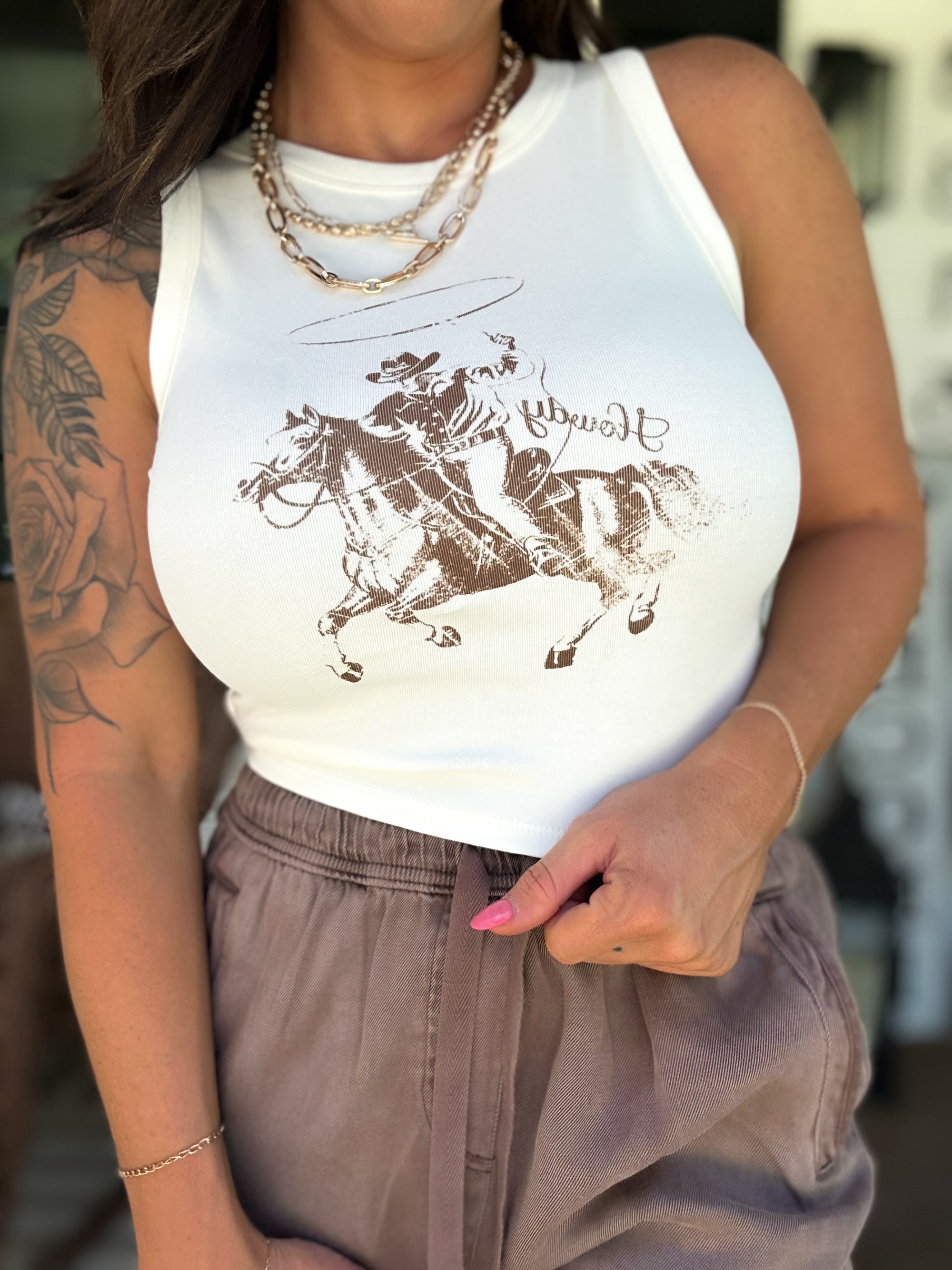Nova Western Crop Top
