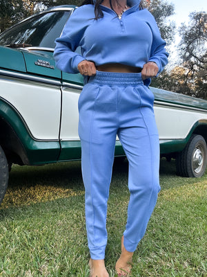 DOORBUSTER - Britt Half Zip Pullover - Blue