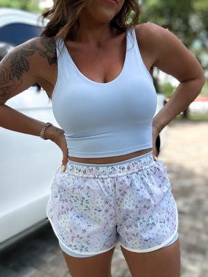 Keep It Easy Double Layer Shorts - Blue