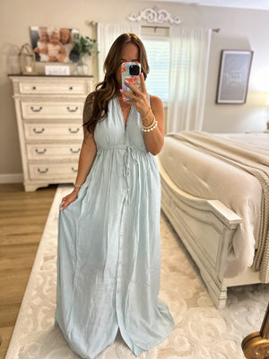 Sophia Maxi Dress - Misty Blue