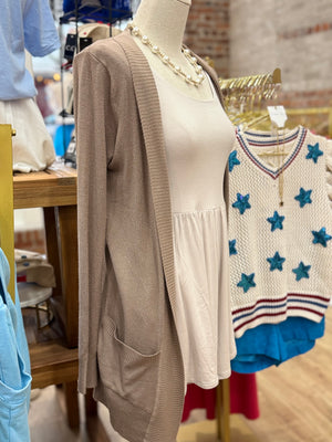 Jolene Knit Cardigan - Mocha