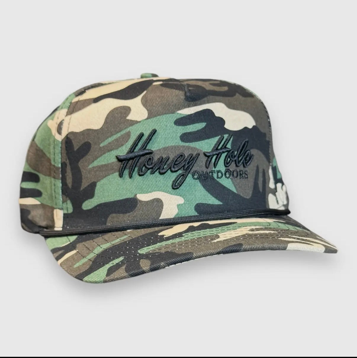 Honey Hole Cotton Rope Men's Hat - Camo Heritage