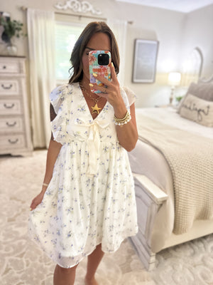Remember Me Flutter Sleeve Dress