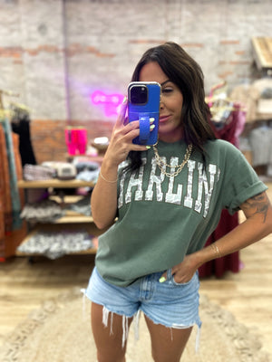 Camo Darlin' Comfort Color Tee - Olive