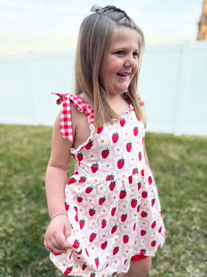 Berry Blossom Gingham Set