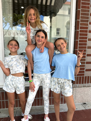 Youth Local Girl Petal Shorts - Saltwater Camo