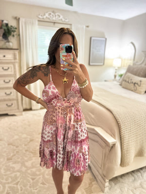 Ember Open Back Tiered Dress