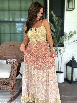 Ivy Patchwork Maxi Dress