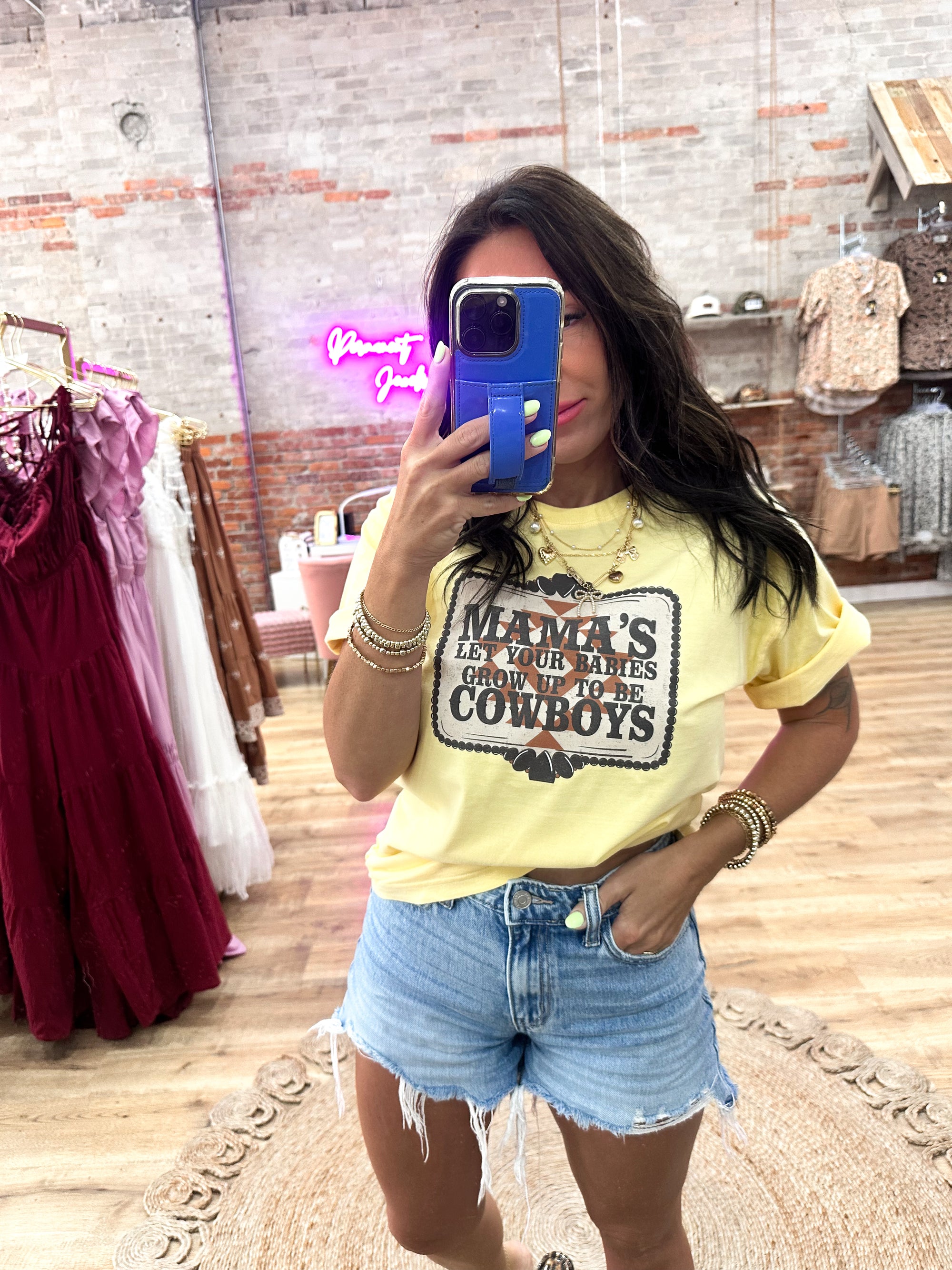 Let Your Babies Be Cowboys Tee