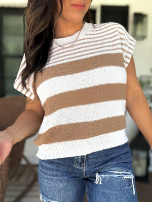 Chloe Striped Knit Top
