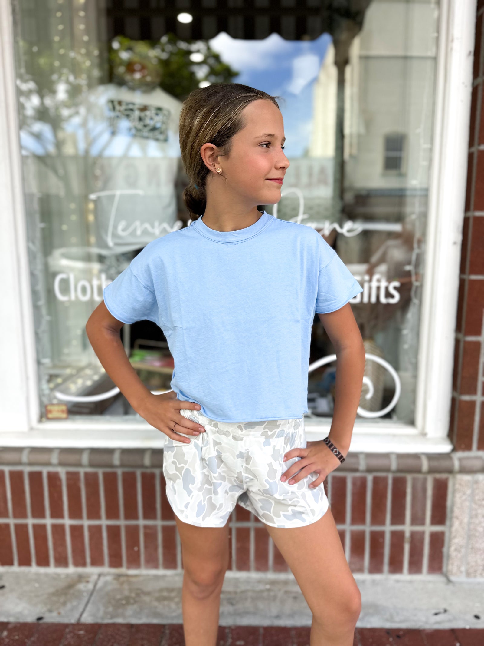 Youth Local Girl Vista Shorts - Saltwater Camo