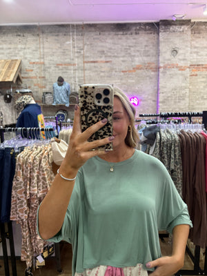 Nicole Hi-Low Oversized Top
