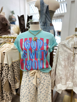 God Is With You Comfort Colors Tee