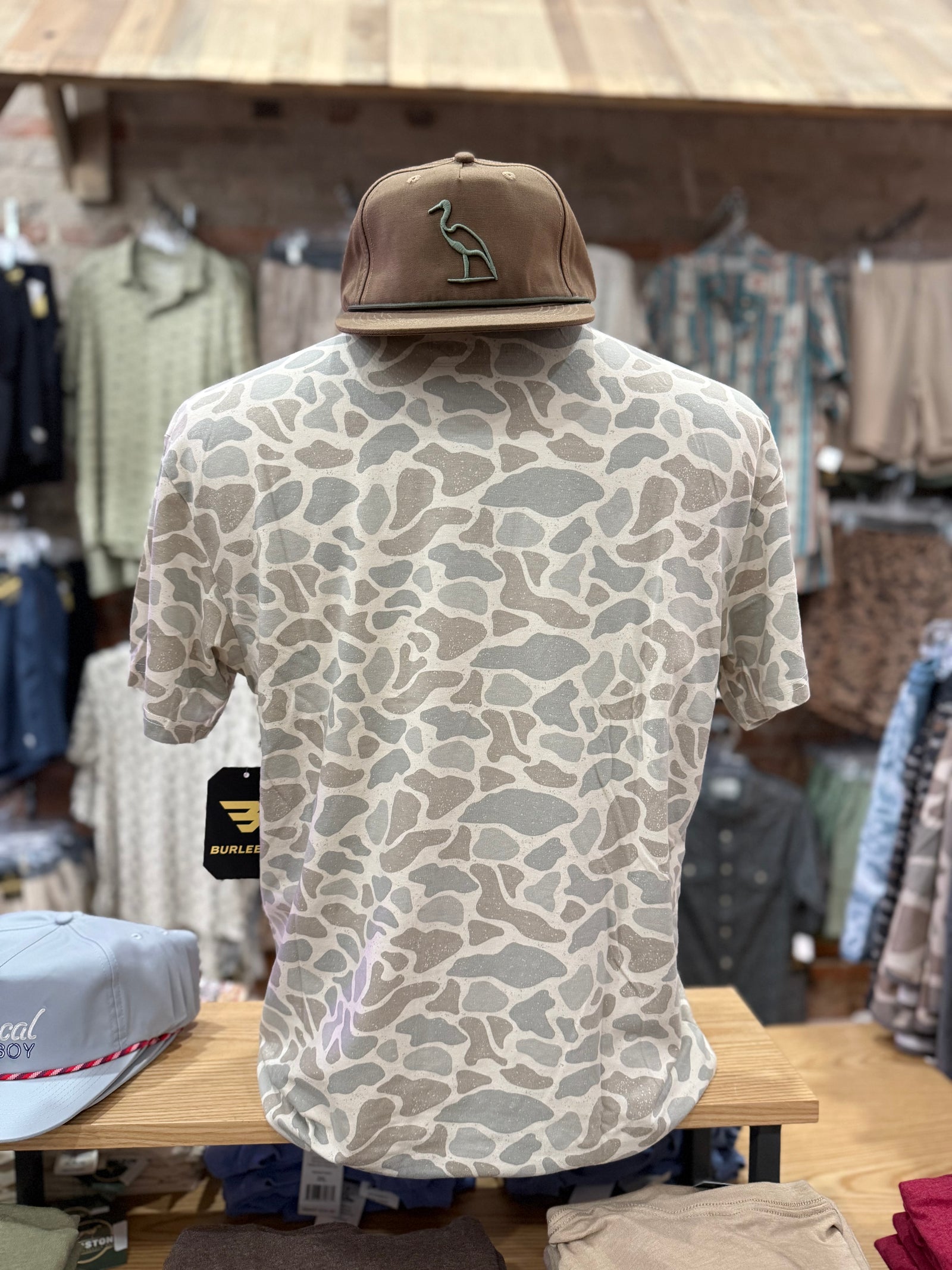 Burlebo Vintage Washed Tee - Classic Deer Camo