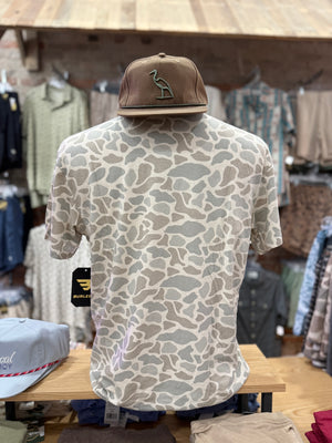 Burlebo Vintage Washed Tee - Classic Deer Camo