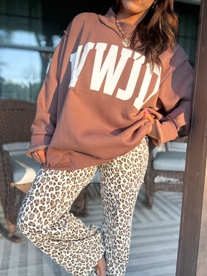 WWJD & Amen Reversible Mock Neck