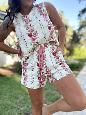 Stella Grace Floral Printed 2-Piece