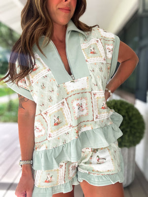 Abigail Floral Mallard Lounge Shorts