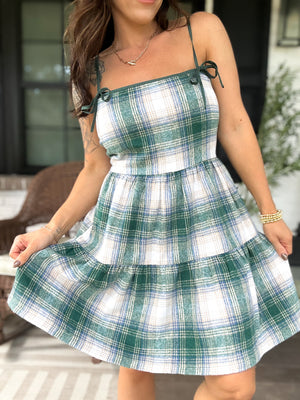 Vivian Plaid Mini Dress
