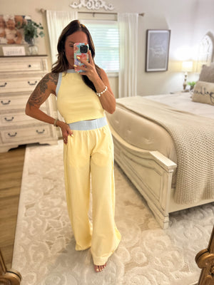 Summer Dreams Razer Back Crop Top - Butter Cream
