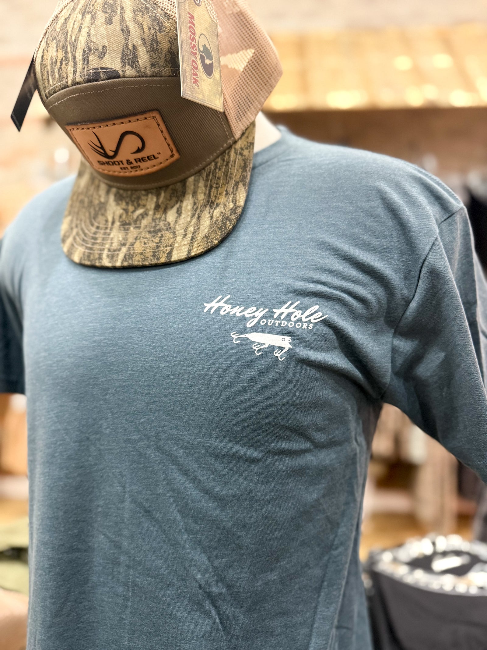 Honey Hole Outdoors Tee - Spot That Bass