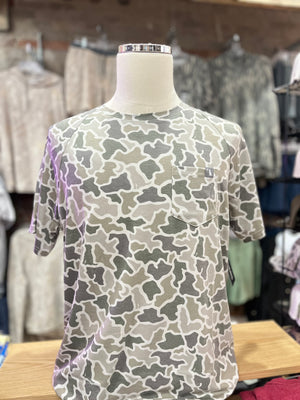 Local Boy Short Sleeve Heather Blend Crew -  DC Dog & Moon Camo