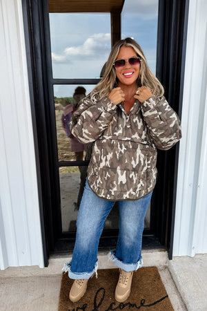 Printed Peyton Puffer Jacket