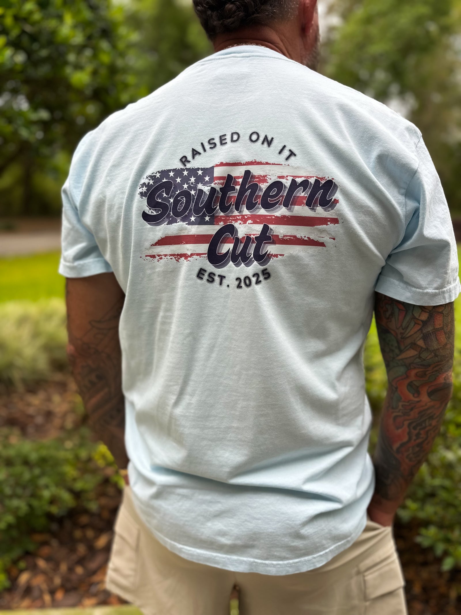 Southern Cut Comfort Colors Tee - American Flag