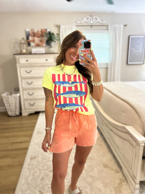 Sardine Stripes Comfort Colors Tee