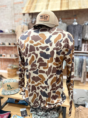 Shoot & Reel Woodland Men's Long Sleeve