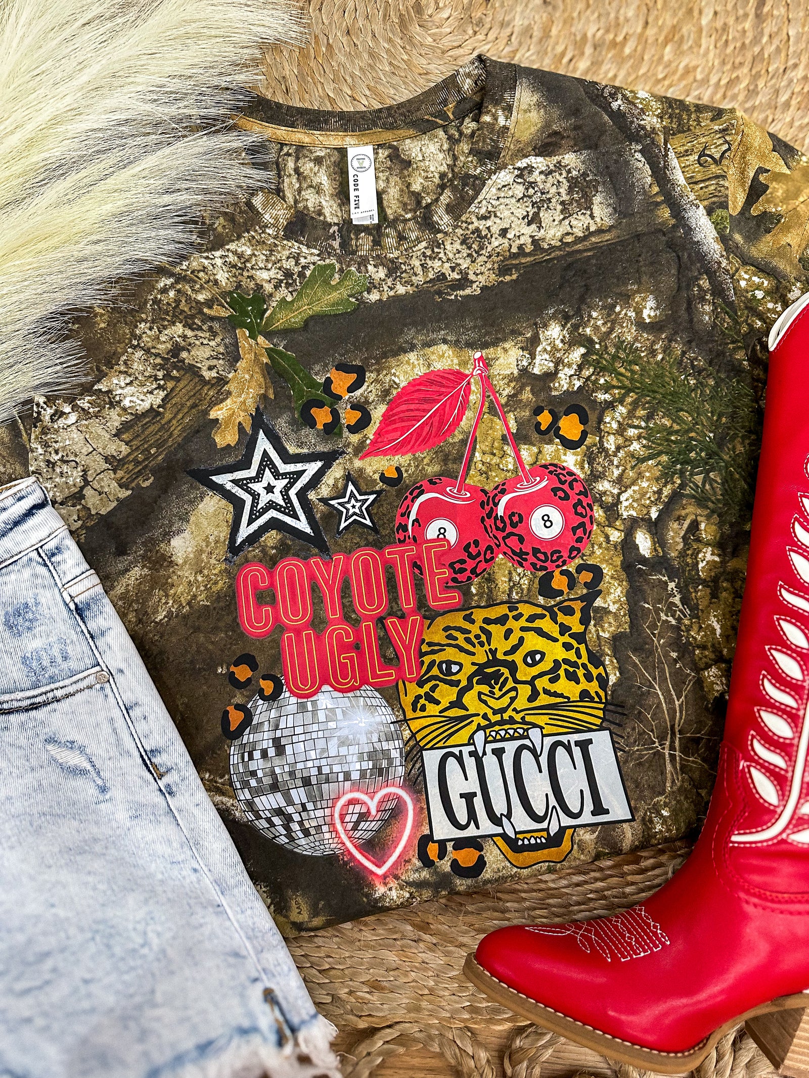 Coyote Collage Camo Tee