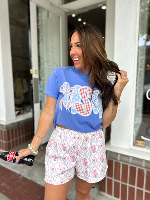 Emmie Floral Print French Terry Shorts
