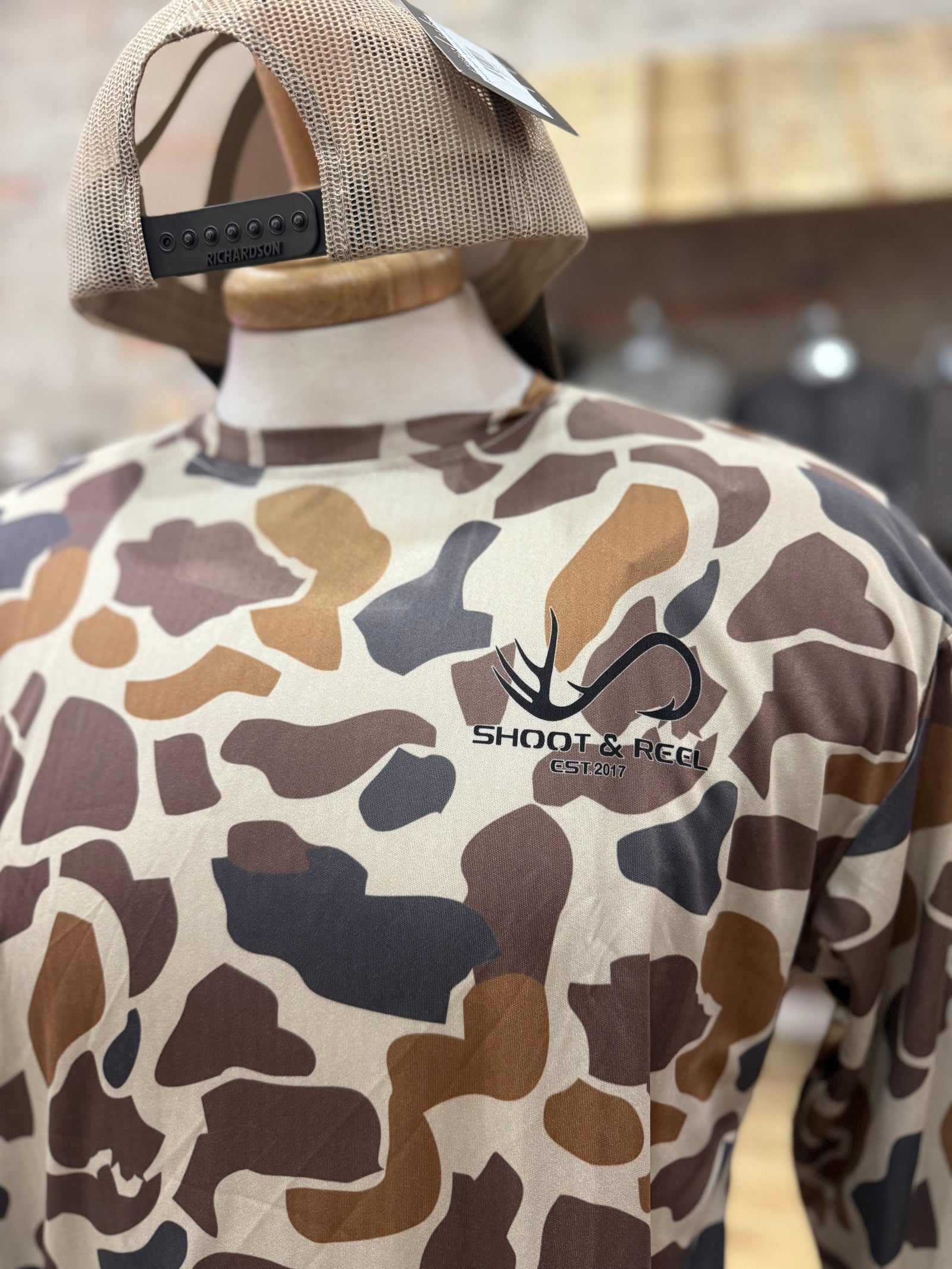 Shoot & Reel Woodland Men's Long Sleeve