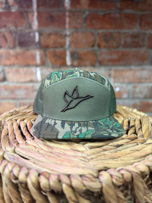7Panel Green Leaf Combat Waterfowl Hat